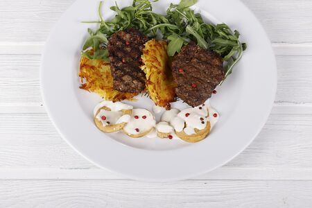 Хашбраун дабл стейк