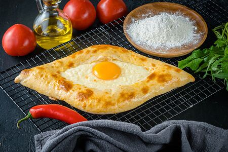 Хачапури по-аджарски лодочка 