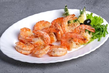 Креветки тигровые жареные