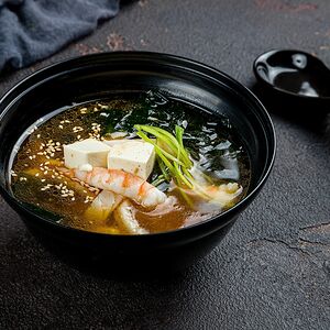 Мисо с креветками