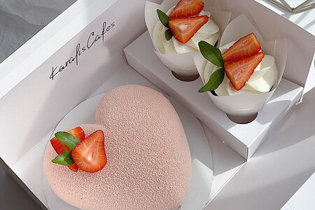 Набор Сердце с капкейками