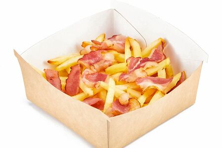 Картофель соломка с беконом