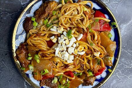 Каурма лагман на воке