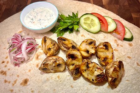 Шампиньоны на углях