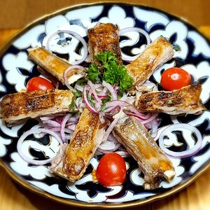 Бараньи рёбрышки в казане