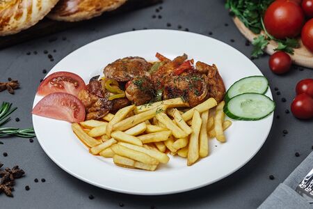 Жаркое курица с овощами