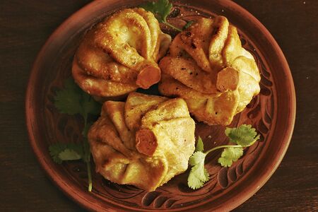 Хинкали с сыром жареные