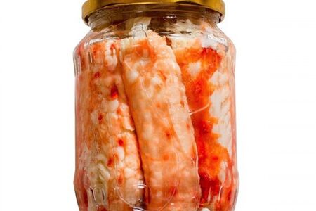 Краб камчатский в стекле