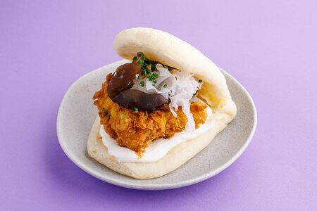 С цыпленком, азиатскими грибами и унаги