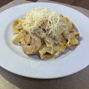 Феттуччине с морепродуктами