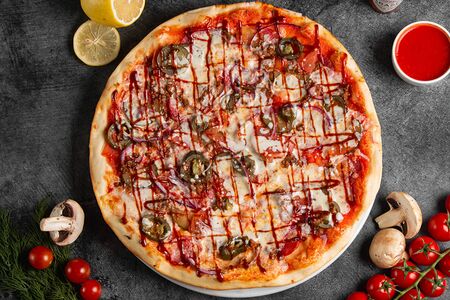 Пицца Чизбургер с Халапеньо