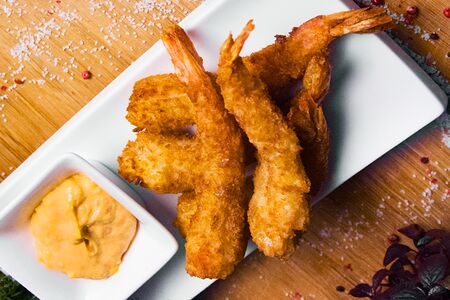 Креветки темпура