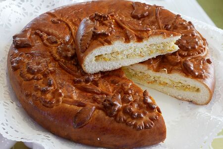 Пирог с капусткой жареной