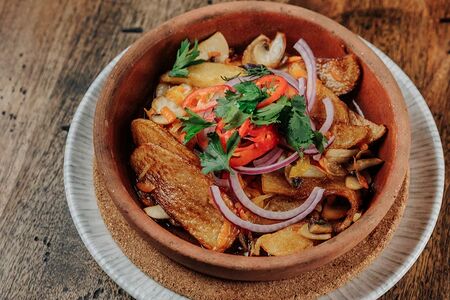 Картофель жареный по-грузински