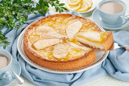 Творожно-грушевый тарт