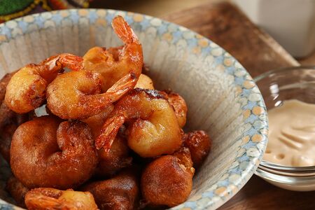 Креветки в кляре