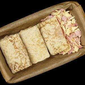 Блины шоковой заморозки с сыром и ветчиной