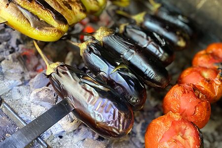 Овощи на мангале