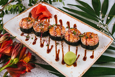 Запеченный с креветкой