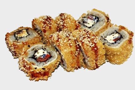 Ролл ютака, жаренный в сухарях