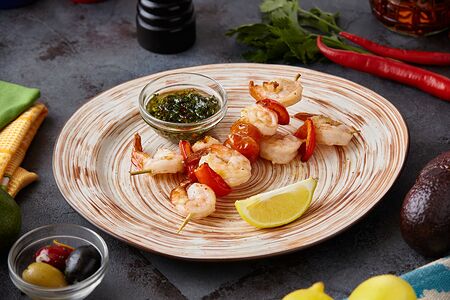 Креветки гриль