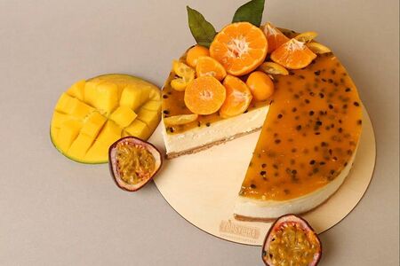Чизкейк Манго-маракуйя