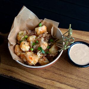 Попкорн из креветок с соусом майо