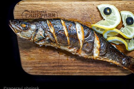 Сибас с овощами