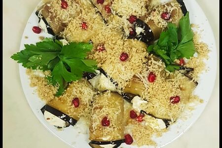 Рулет из баклажанов