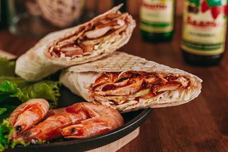 Шаурма с креветками