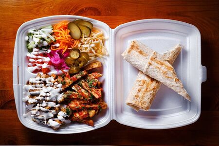 Шаверма с гарниром