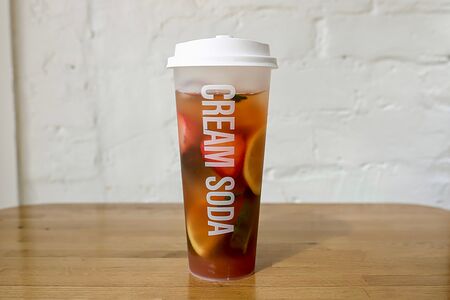 Холодный чай Клубника-лайм