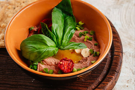 Куриный паштет с апельсиново-имбирным конфитюром