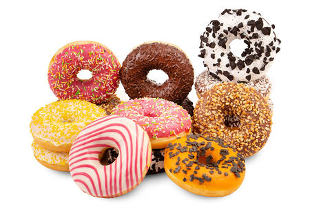 Донат с черничной начинкой