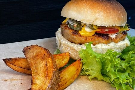 Бургер на мангале