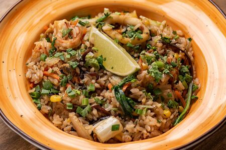 Рис с морепродуктами