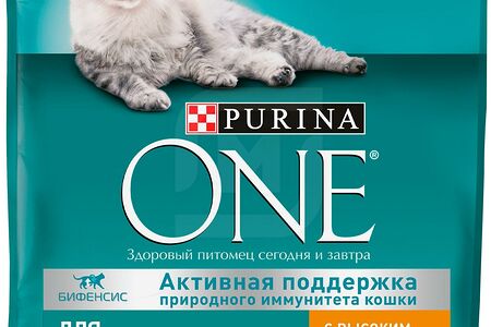 Purina one Корм для взрослых кошек сух курица/цел злаки