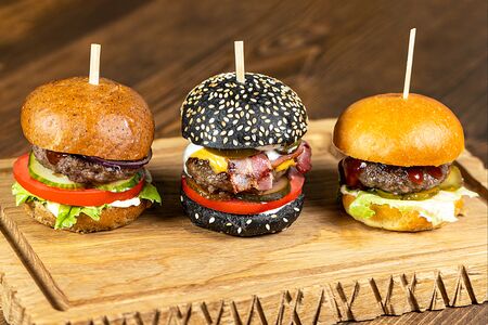 Сет из трех мини-бургеров