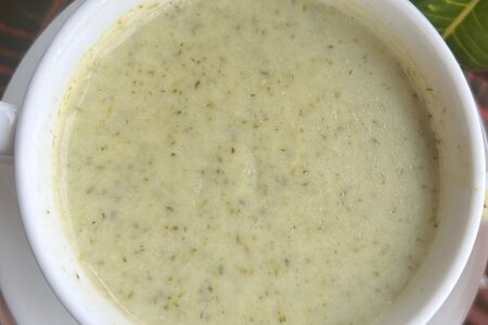 Суп из брокколи постный