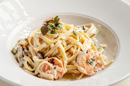 Тальолини с креветками
