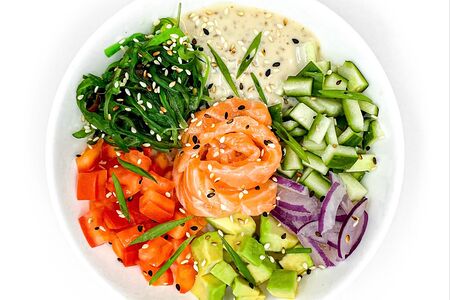 Поке с лососем