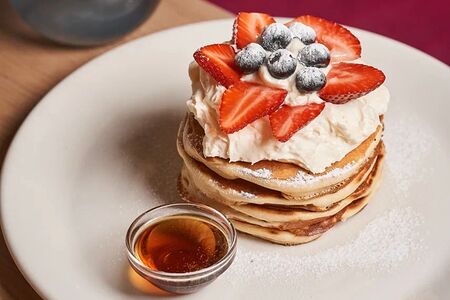 Панкейки с ягодами