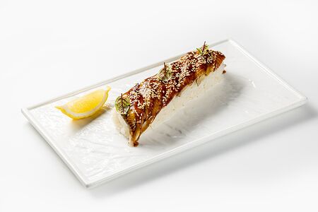 Угорь терияки с рисом