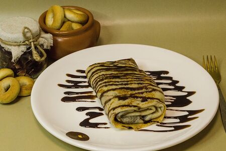 Блин Шоколадный десерт