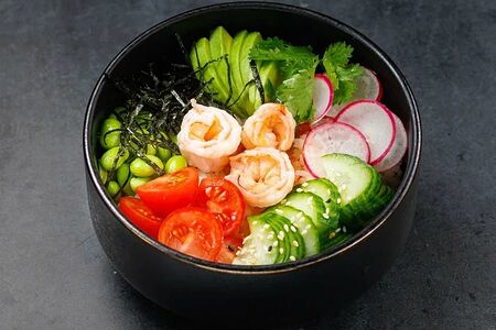 Поке с тигровыми креветками