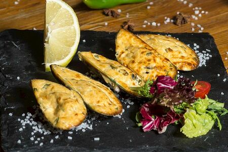 Мидии запечённые