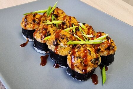 Запеченный с мидиями спайси