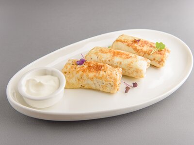 Блинчики с мясом 