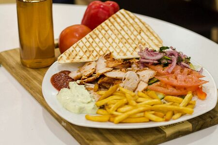 Комбо №3 Шаурма на тарелке