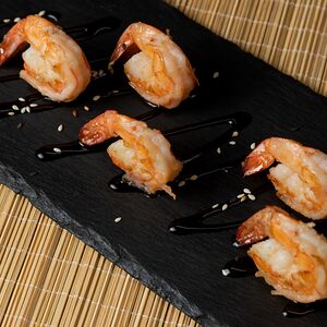 Креветки в чесночном соусе